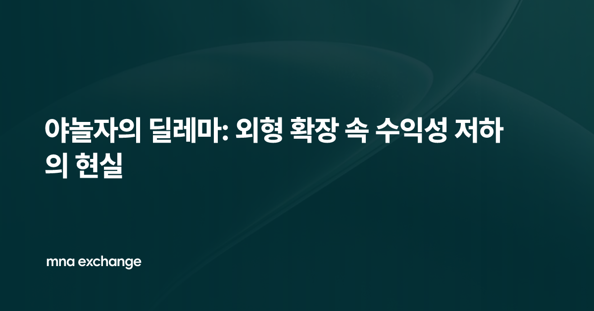 야놀자의 딜레마: 외형 확장 속 수익성 저하의 현실